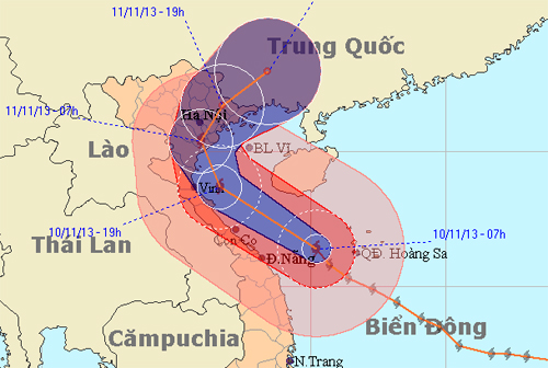 Công điện về chủ động các biện pháp đối phó với cơn bão số 14 (HAIYAN)