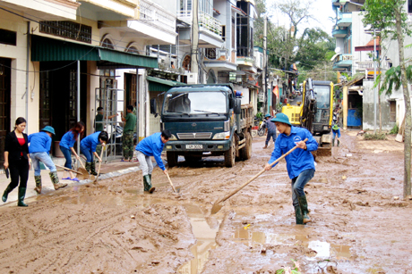 Tiên Yên khẩn trương khắc phục hậu quả bão lũ