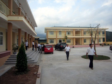 Trường mầm non Hoa Anh Đào được đầu tư cơ sở vật chất khang trang.