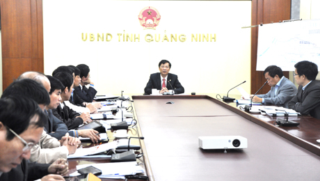 Đồng chí Nguyễn Văn Đọc, Chủ tịch UBND tỉnh kết luận buổi làm việc