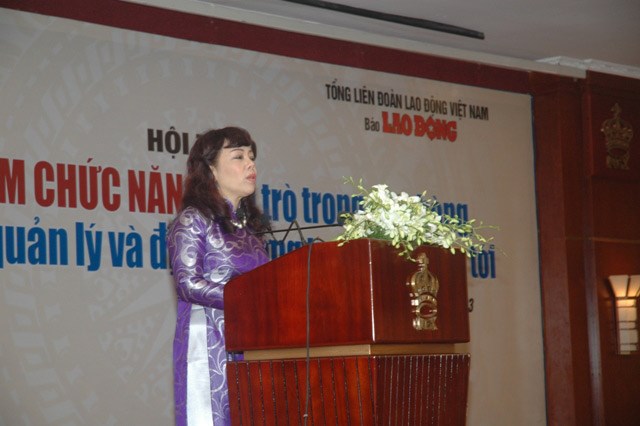 Bộ trưởng Nguyễn Thị Kim Tiến phát biểu khai mạc hội thảo