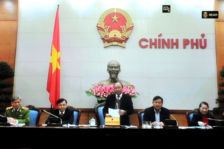 Đồng chí Nguyễn Xuân Phúc, Ủy viên Bộ Chính trị, Phó Thủ tướng Chính phủ, Chủ tịch Ủy ban ATGT Quốc gia kết luận hội nghị.