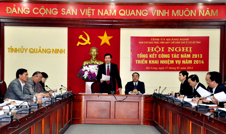 Đồng chí Nguyễn Đức Long, Phó Bí thư Tỉnh ủy, Chủ tịch HĐND tỉnh phát biểu chỉ đạo tại hội nghị.
