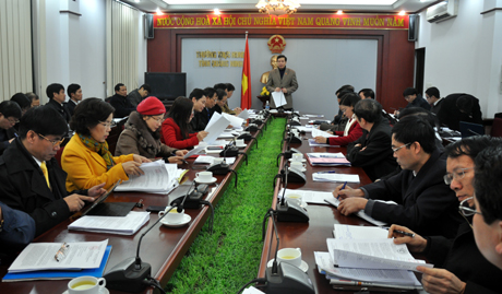 Đồng chí Nguyễn Đức Long, Phó Bí thư Tỉnh uỷ, Chủ tịch HĐND tỉnh kết luận tại cuộc họp.