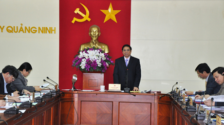 Đồng chí Phạm Minh Chính, Ủy viên TW Đảng, Bí thư Tỉnh ủy kết luận Hội nghị