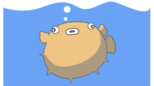 Dịch vụ rút ngọn đường link Bitly cũng có linh vật riêng, đó là cá nóc Pufferfish, nhưng được thiết kế trông như một quả bóng đáng yêu hơn là con cá độc có thể làm hại đến người 