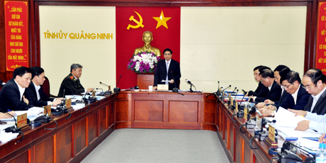 Đồng chí Phạm Minh Chính, Ủy viên Trung ương Đảng, Bí thư Tỉnh ủy kết luận hội nghị.