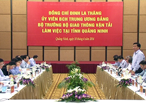 Bộ trưởng Bộ GTVT cơ bản đồng ý với những đề xuất của tỉnh Quảng Ninh về phát triển hạ tầng giao thông