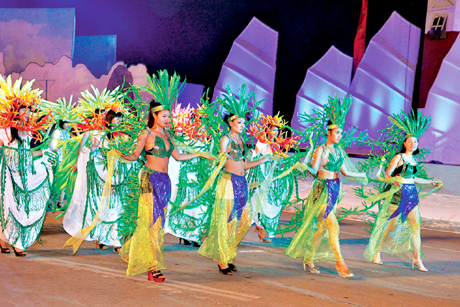 Biểu diễn trong Lễ hội Carnaval Hạ Long 2013.