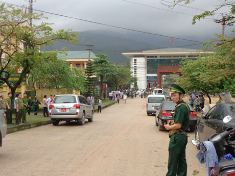 An ninh trật tự tại khu vực cửa khẩu Bắc Phong Sinh (Hải Hà) đã ổn định. 