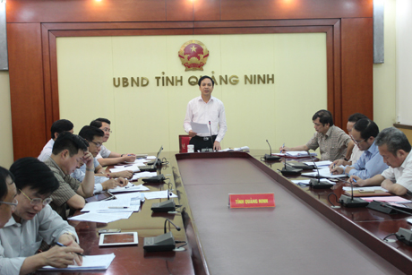 Đồng chí Đặng Huy Hậu, Phó Chủ tịch UBND tỉnh kết luận tại cuộc họp.