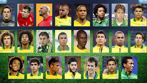 ĐT Brazil công bố danh sách dự World Cup 2014