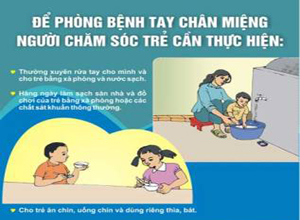 Hướng dẫn cách phòng chống bệnh tay chân miệng