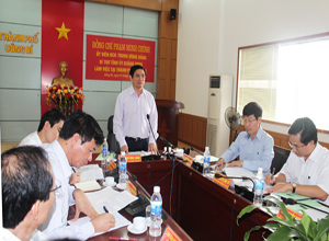Bí thư Tỉnh ủy Phạm Minh Chính làm việc với TP Uông Bí