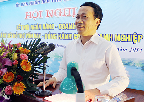 Đồng chí Nguyễn Văn Thành, Phó Chủ tịch UBND tỉnh phát biểu kết luận hội nghị