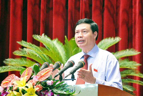 Phát biểu khai mạc kỳ họp thứ 15 HĐND tỉnh (khoá XII) của Chủ tịch HĐND tỉnh Nguyễn Đức Long