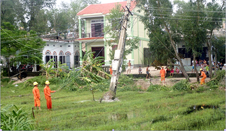 Các huyện miền Đông của tỉnh đã có điện trở lại