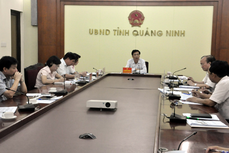 Đồng chí Nguyễn Văn Đọc, Bí thư Ban Cán sự Đảng, Chủ tịch UBND tỉnh kết luận cuộc họp.