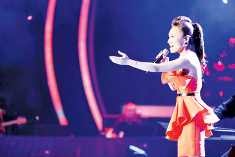 Quán quân Vietnam Idol 2014 Nhật Thủy. Ảnh: TL