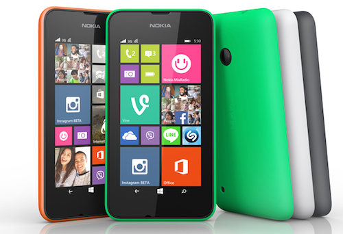 Nokia Lumia sẽ bán ra với bốn màu.