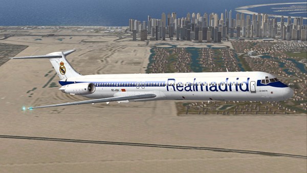 Chiếc máy bay Boeing MD-83 từng thuộc sở hữu của CLB Real Madrid.
