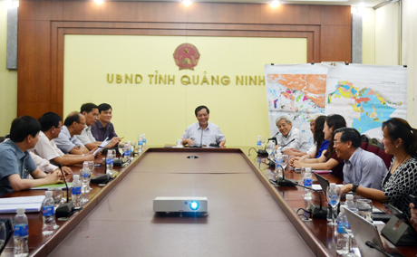 Đồng chí Đỗ Thông, Phó Chủ tịch Thường trực UBND tỉnh phát biểu kết luận buổi làm việc.