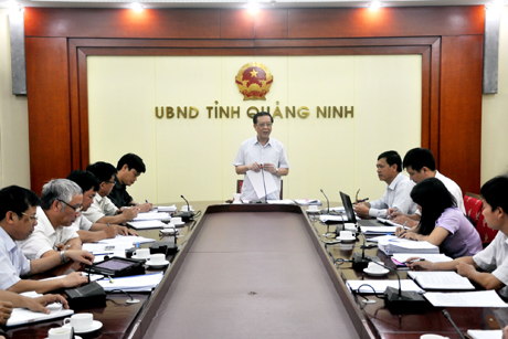 Đồng chí Đỗ Thông, Phó Chủ tịch thường trực UBND tỉnh kết luận cuộc họp.