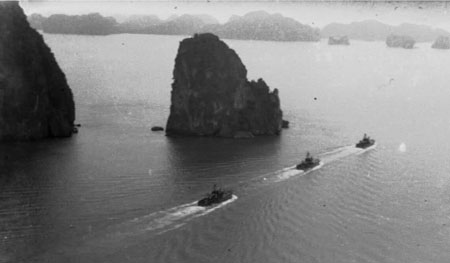 Một phân đội tàu trong chiến thắng đầu tiên của Hải quân Nhân dân Việt Nam tại vùng biển Đông Bắc. Ảnh minh hoạ
