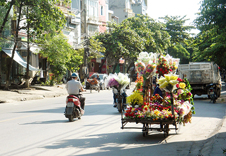 Ảnh chụp hồi 15h45 ngày 1-8-2014 trên đường Cao Thắng, phường Cao Thắng, TP Hạ Long.