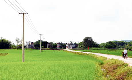 Kết cấu hạ tầng về điện, đường giao thông nông thôn trên địa bàn huyện Đầm Hà đã và đang được đầu tư hoàn thiện.