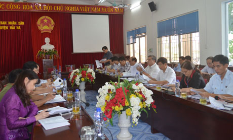Hải Hà: Kiểm điểm tiến độ chuyển chợ Trung tâm cũ và dự án xây dựng công viên cây xanh