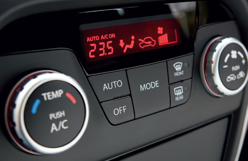 Điều hòa nhiệt độ trên xe hơi.