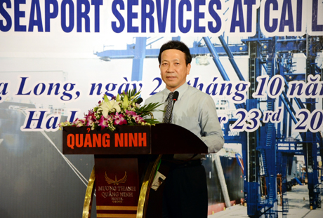 Đồng chí Nguyễn Văn Thành, Phó Chủ tịch UBND tỉnh phát biểu khai mạc Hội nghị.