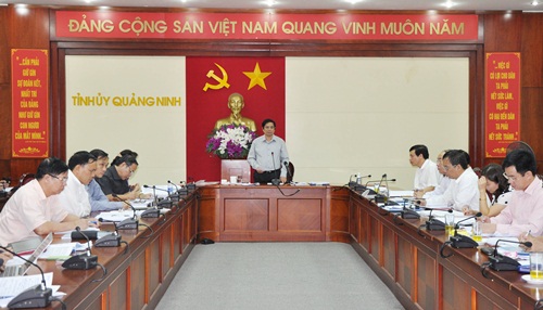 Đồng chí Phạm Minh Chính, Ủy viên Trung ương Đảng, Bí thư Tỉnh ủy kết luận cuộc họp.