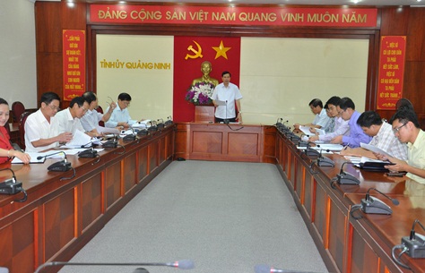 Đồng chí Nguyễn Đức Long, Phó Bí thư Tỉnh ủy, Chủ tịch HĐND tỉnh, Trưởng đoàn giám sát kết luận cuộc họp.