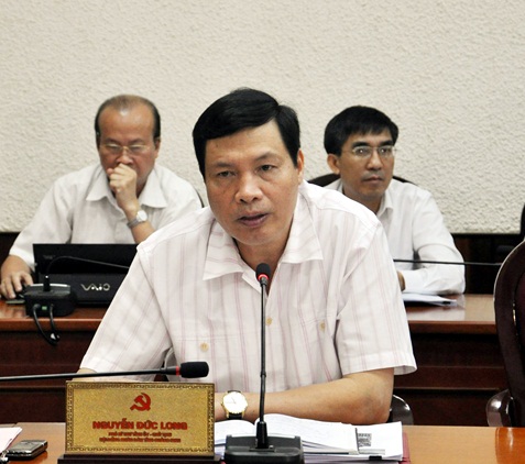 Đồng chí Nguyễn Đức Long, Phó Bí thư Tỉnh ủy, Chủ tịch HĐND tỉnh phát biểu tại cuộc họp.