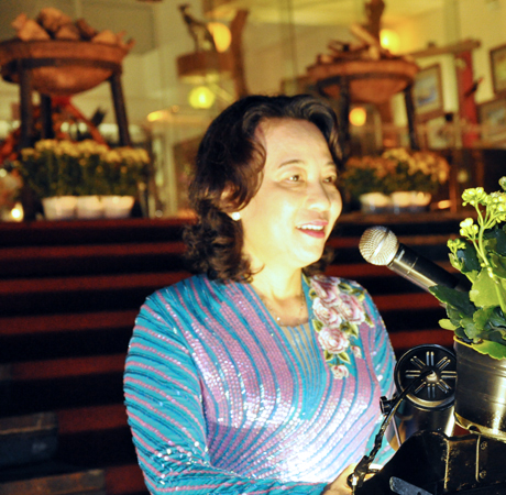 Đồng chí Vũ Thị Thu Thủy phát biểu tại chương trình.