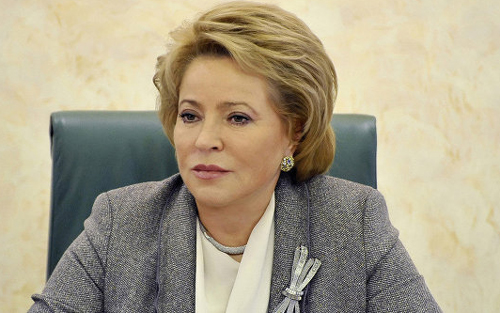 Chủ tịch Hội đồng Liên bang Nga Valentina Matviyenko