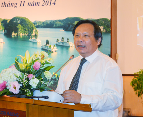 Đồng chí Nguyễn Văn Tuấn, Tổng Cục trưởng Tổng Cục Du lịch Việt Nam phát biểu tại buổi tọa đàm.