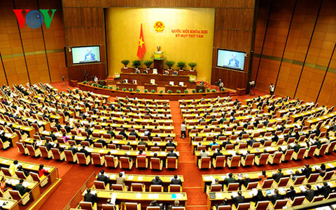 Toàn cảnh nghị trường Quốc hội (Ảnh: Quang Trung)