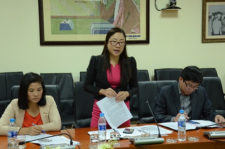 Đồng chí Châu Hoài Thu, Phó trưởng Ban Văn hóa - Xã hội, HDND tỉnh phát biểu tại buổi giám sát