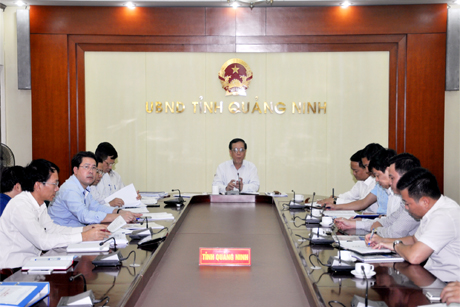 Đồng chí Đỗ Thông, Phó Chủ tịch Thường trực UBND tỉnh kết luận buổi làm việc.