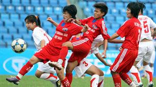 Bóng đá nữ Quảng Ninh thi đấu thất bại tại Đại hội TDTT toàn quốc lần 7 - 2014