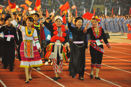 Rực rỡ sắc màu dân tộc tại Đại hội TDTT toàn quốc lần thứ 7- 2014