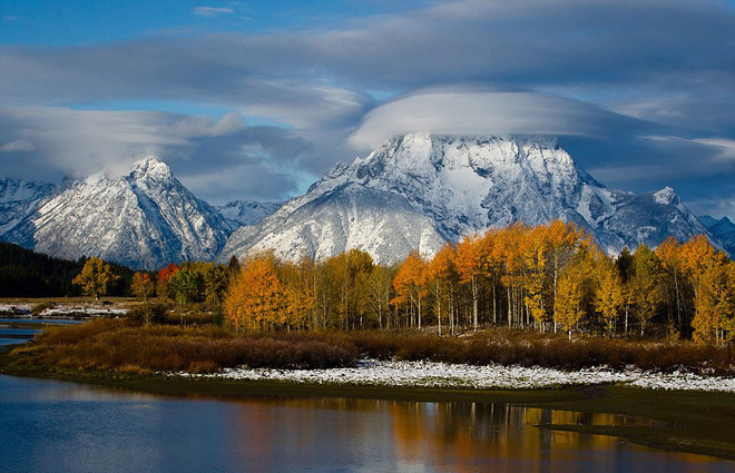 Lấp lánh sắc màu ở công viên quốc gia Grand Teton, Wyoming.