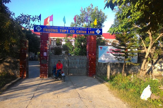 Trường THPT Cù Chính Lan (xã Quỳnh Bá, Quỳnh Lưu).