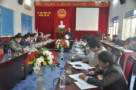 Đồng chí Đỗ Thông, Phó Chủ tịch Thường trực UBND tỉnh kết luận cuộc làm việc.