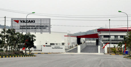 Nhà máy sản xuất thiết bị dây dẫn và cụm thiết bị điện ô tô Yazaki là một điểm nhấn trong phát triển công nghiệp của TX Quảng Yên.