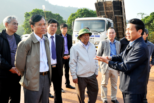 Ban chỉ đạo Chiến dịch Quang Trung kiểm tra tiến độ thực hiện một số dự án động lực huyện Vân Đồn.