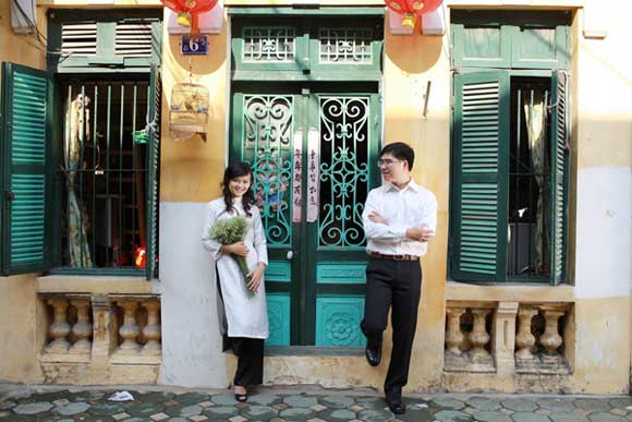 Khu phố cổ Hà Nội là lựa chọn không tồi cho người muốn chụp ảnh Tết dương lịch 2015 ở Hà Nội. Ảnh minh họa